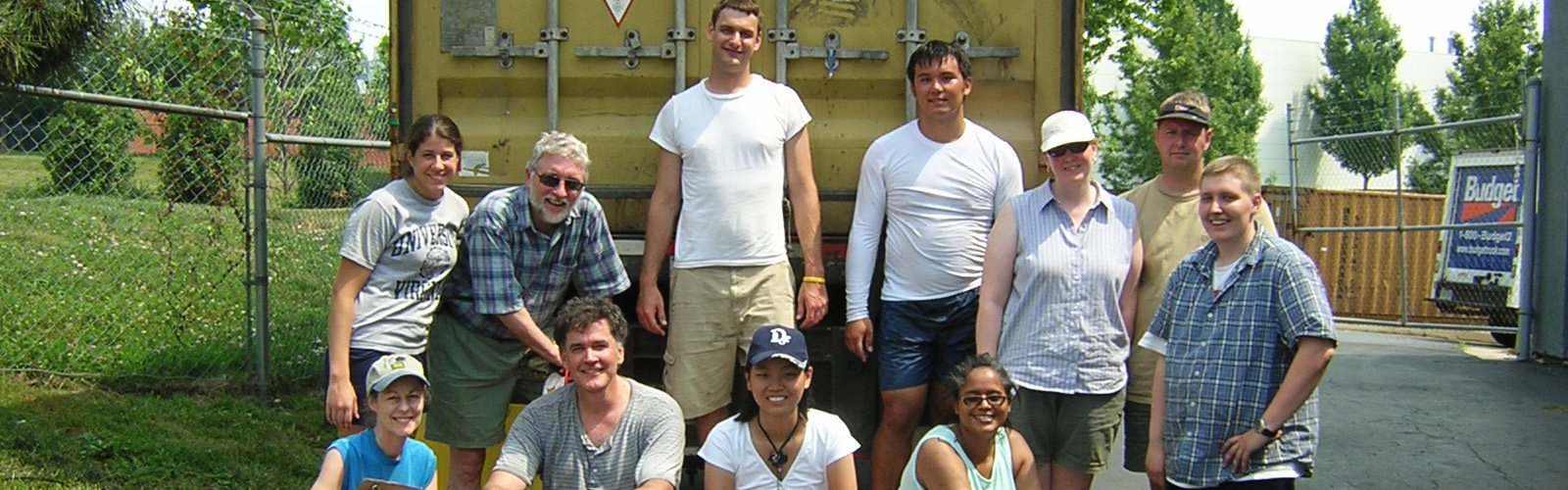 volunteer packers from Washington DC shipping container to El Salvador